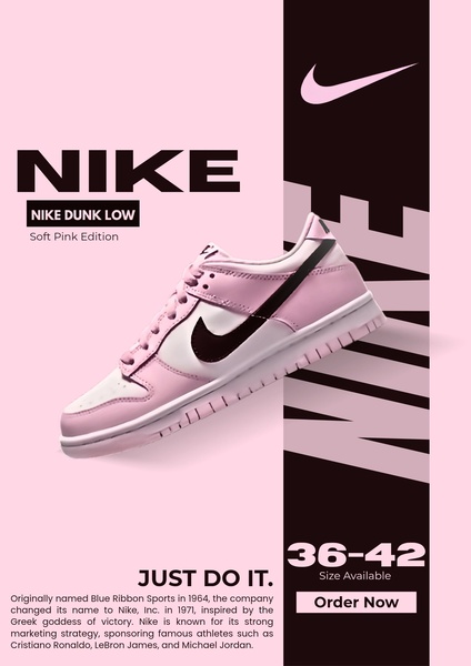 low top sneakers, athletic shoes, casual sneakers, lifestyle shoes, lace up sneakers, sport shoes, new arrival, product launch, modern typography, minimalist, bold, playful, pink, black